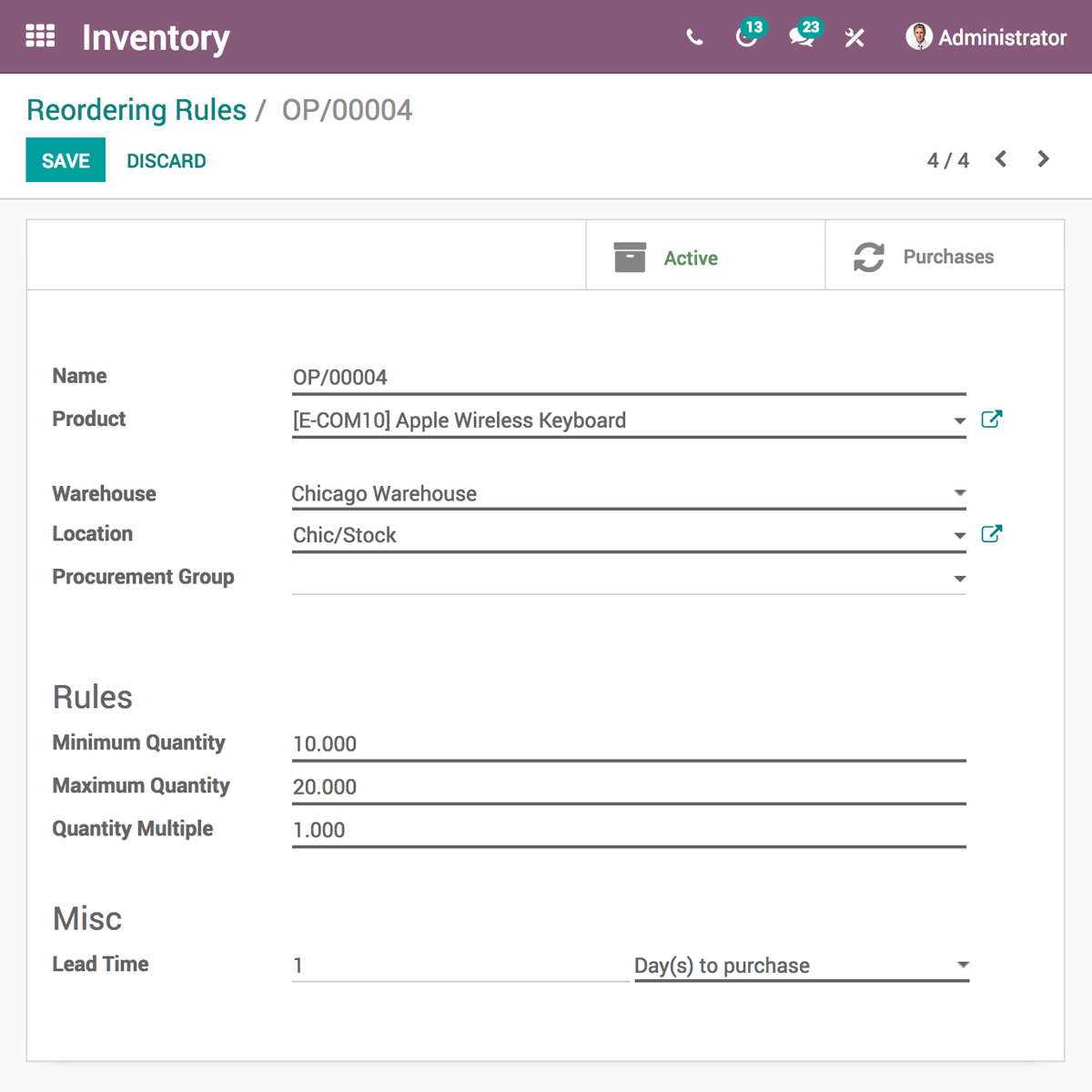 Odoo • Texte et Image